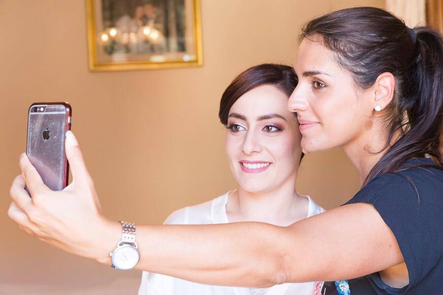 Selfie con la sposa