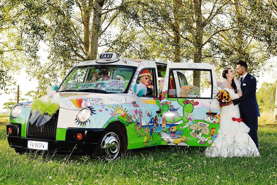 Taxi in matrimonio