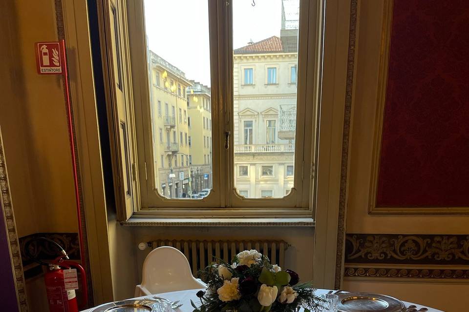 Centrotavola coppa vetro