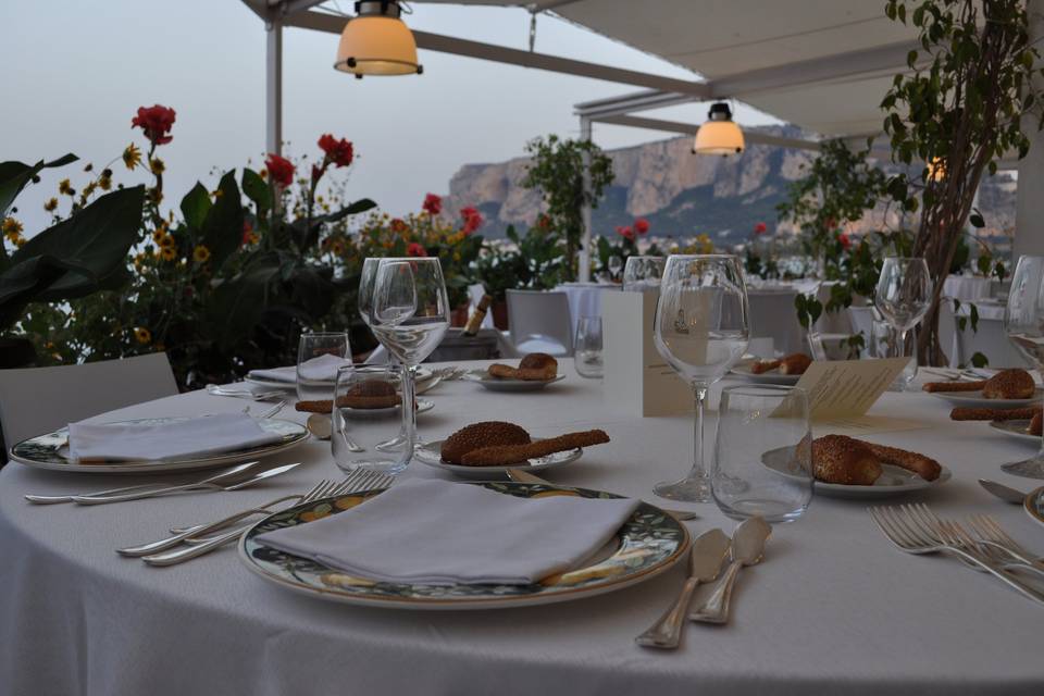 Terrazza esterna fronte mare