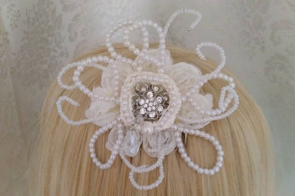 Fermaglio soutache e strass