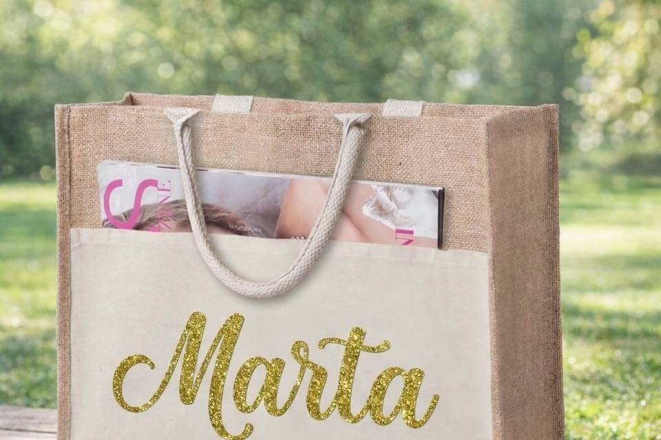 Borsa yuta idea bomboniera