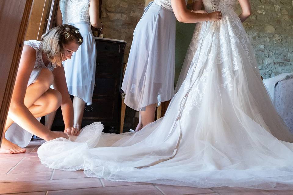 Coda del vestito da sposa