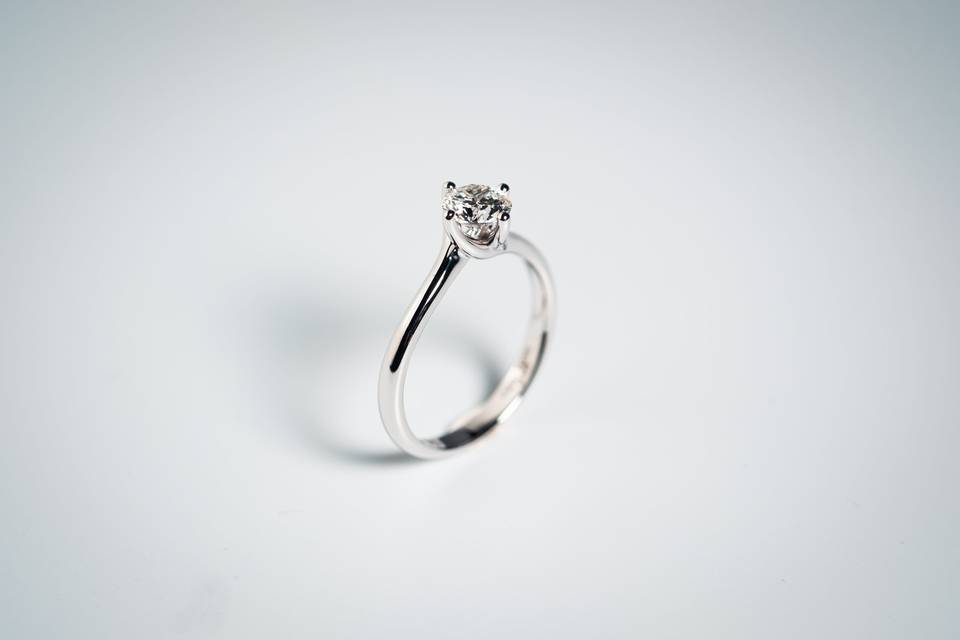 Solitario Diamante 4 Punte