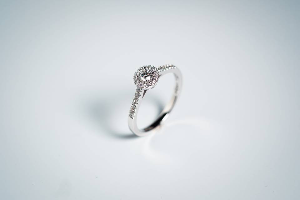 Solitario Diamanti Cestino