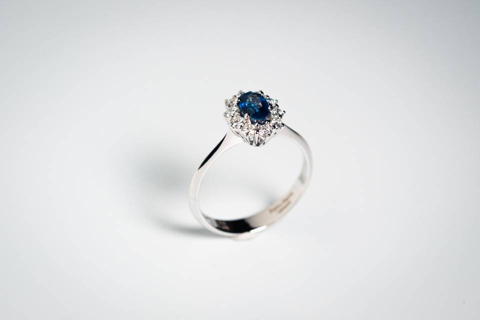 Anello Kate Medio Zaffiro