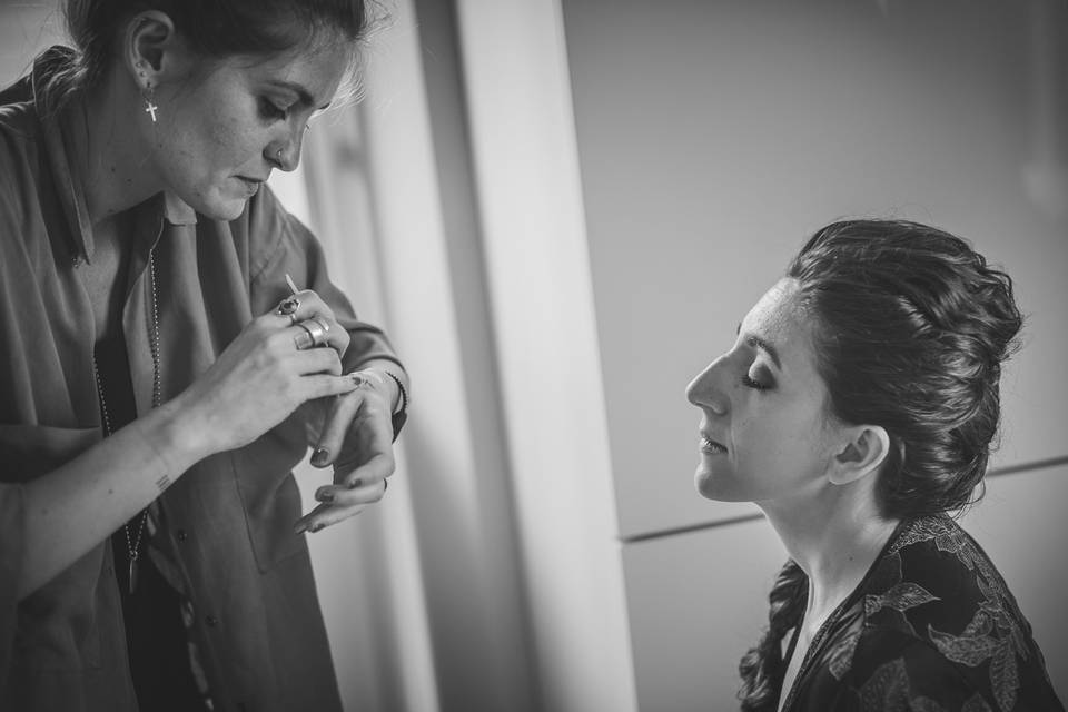 Backstage Make-up sposa