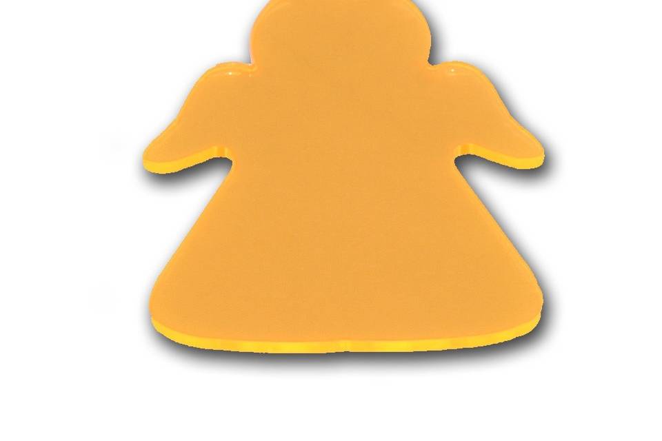 Angioletto in plexi giallo