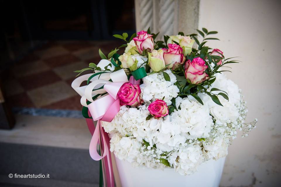 Rose e ortensie