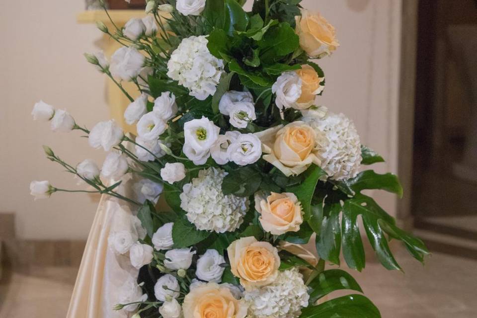 Rose e ortensia