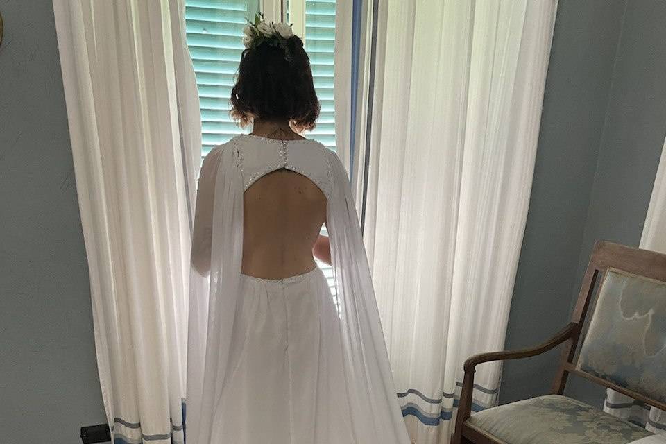 Abito sposa in chiffon