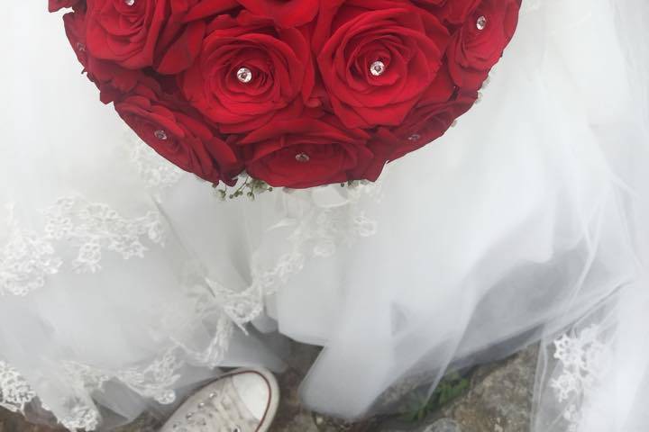 Bouquet rose rosse