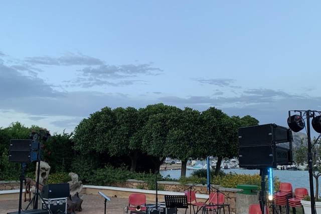 Little stage in Porto S. Paolo