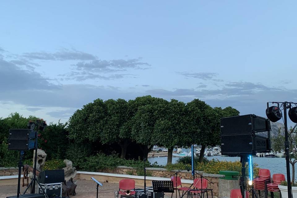 Little stage in Porto S. Paolo