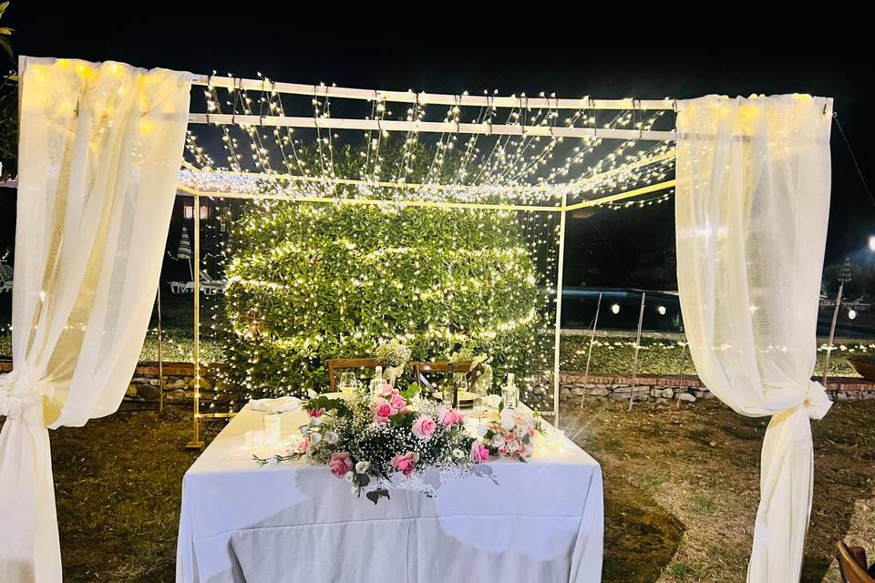 Gazebo con luci