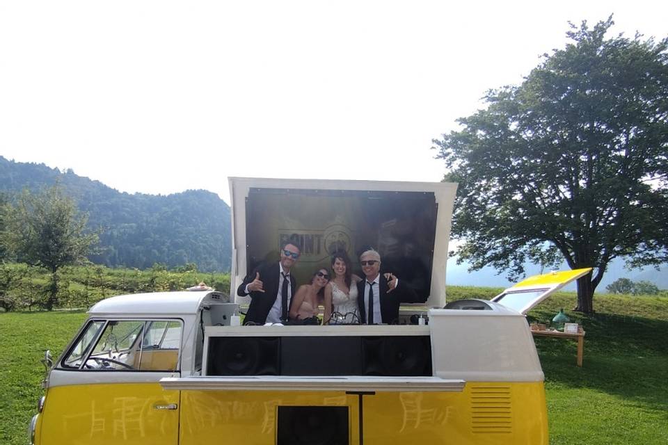 Disco van wedding