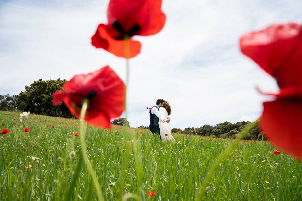 Sposi tra i fiori