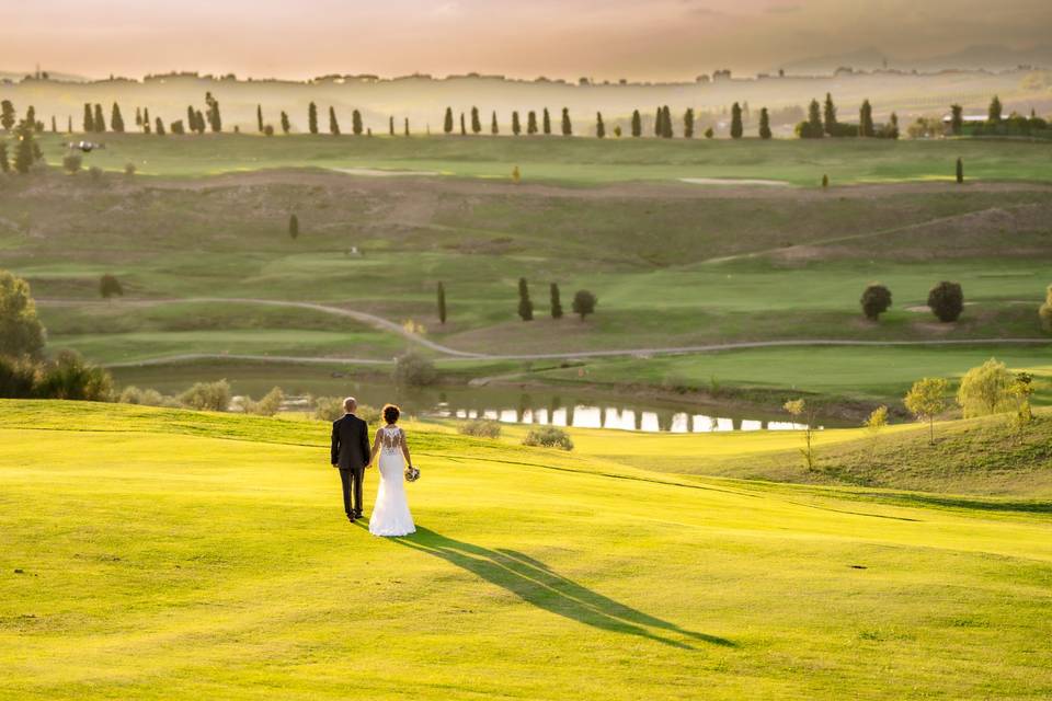 Golf wedding