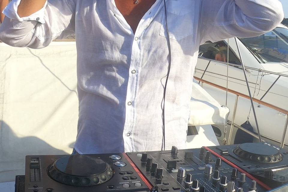 Deejay on Boat
