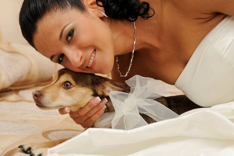 Wedding with dog