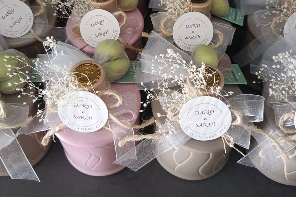 Nude look con confetti oliva