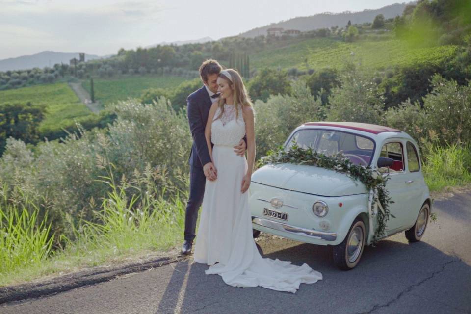 Intimate wedding in Tuscany