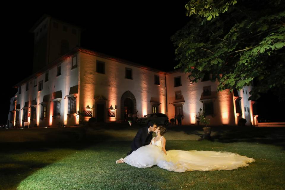 Villa corsini light night