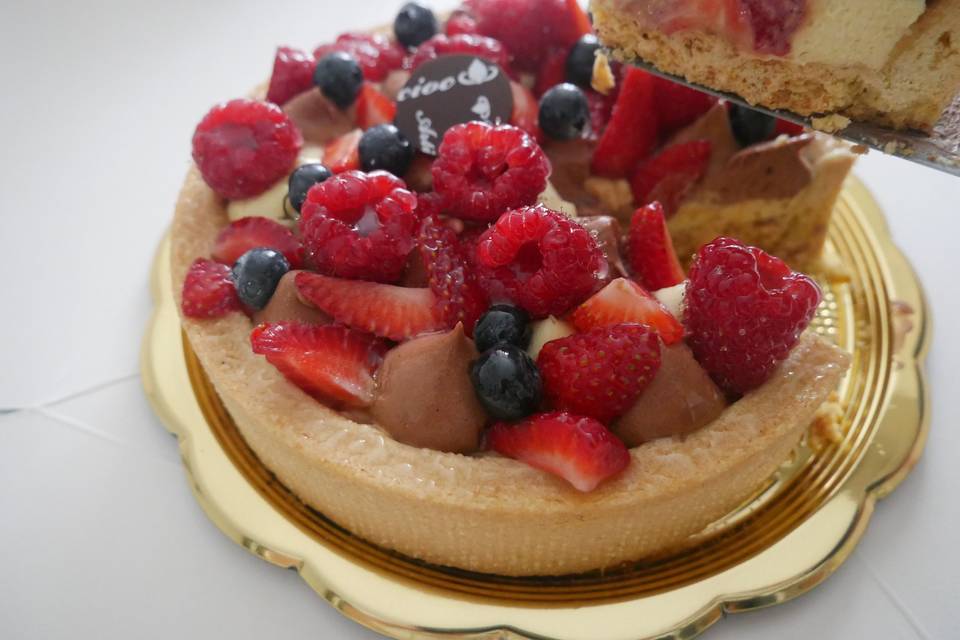 Crostata cioccolato frutta