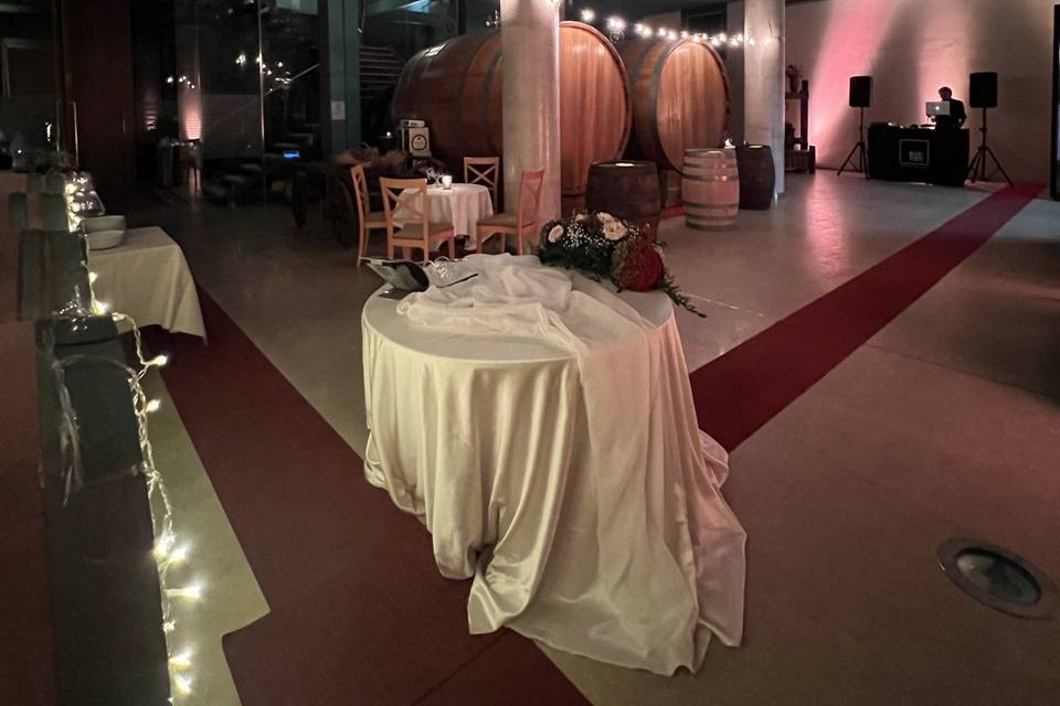 Atmosfera romantica in cantina