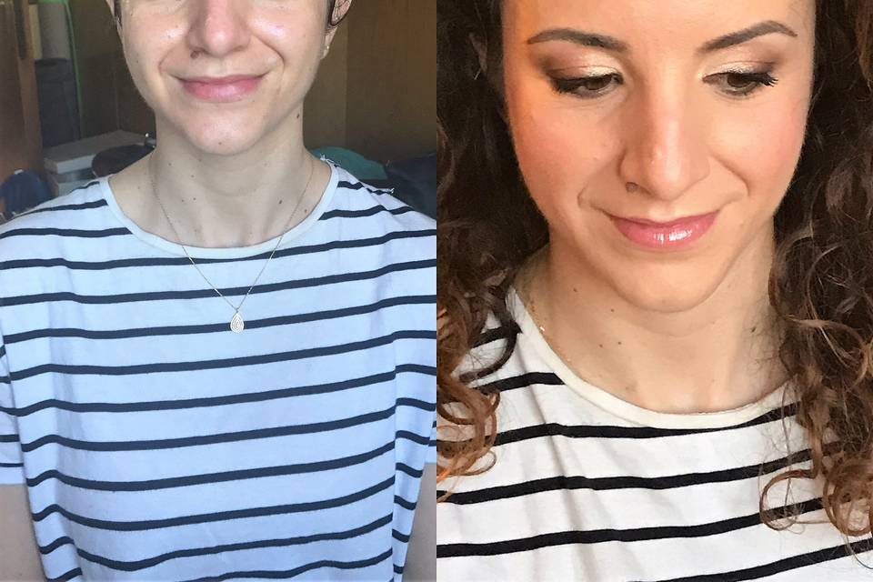 Prova trucco / prima & dopo