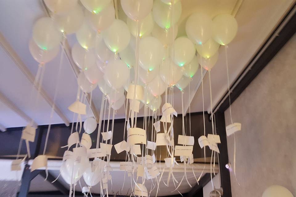 White ballon s led