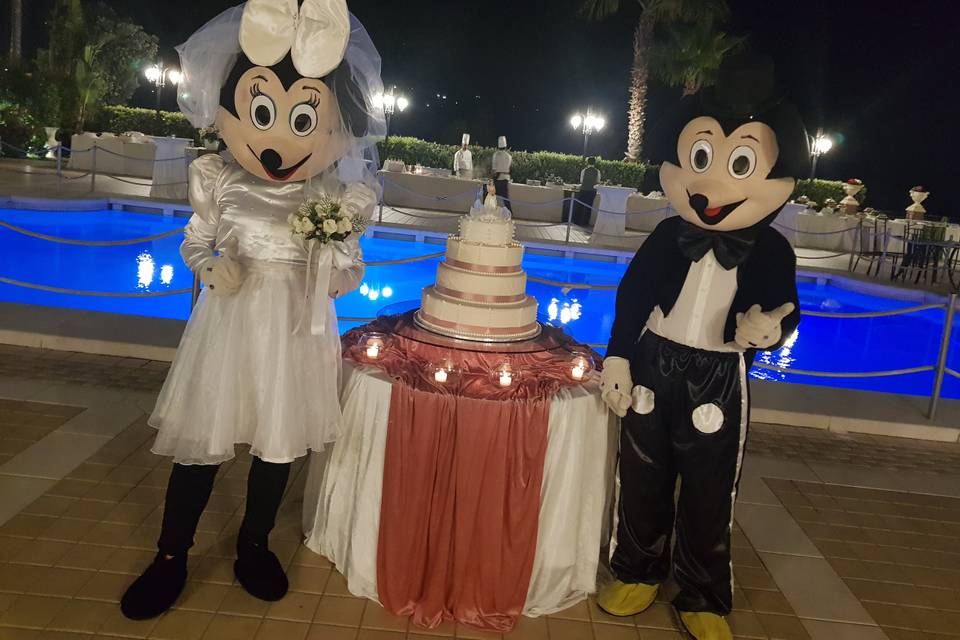 minnie e topolino sposi