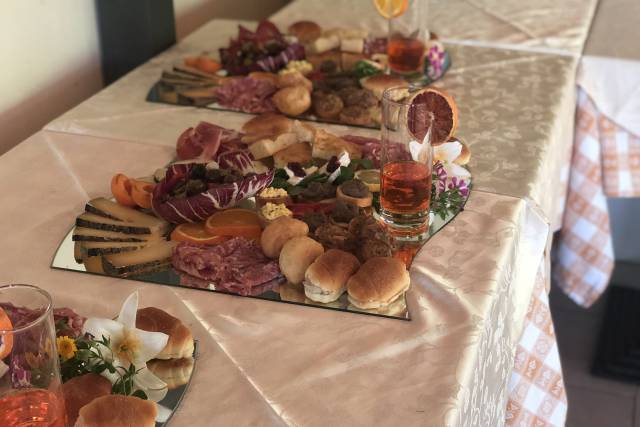 Antipasto su specchi