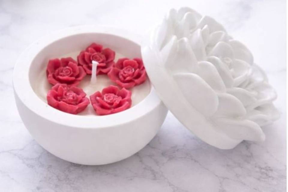 Rosa in resina