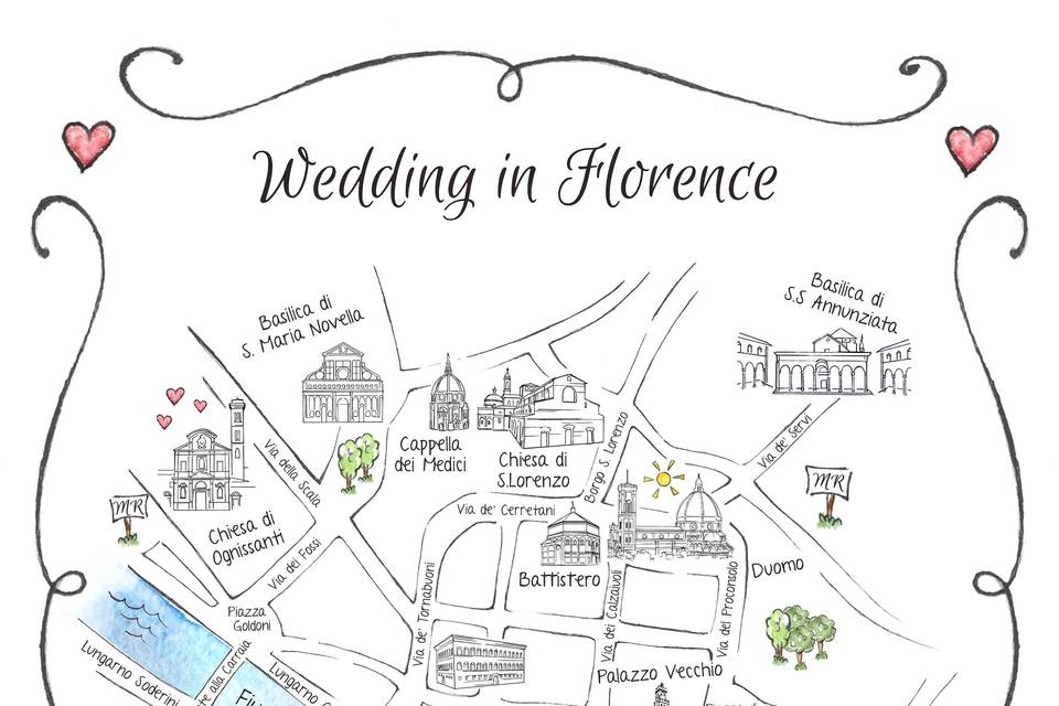 Cartina Firenze