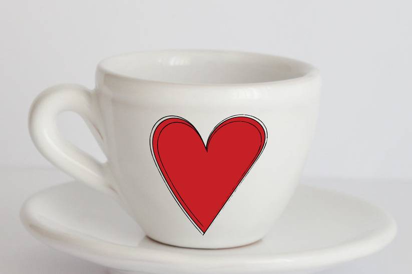 Tazzina cuore