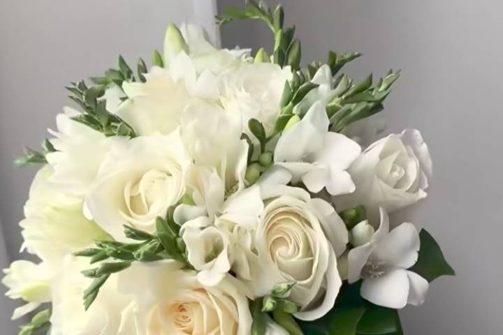 Bouquet rose e fresie
