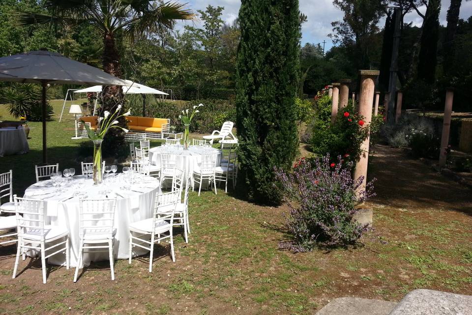 Vista parco arredato