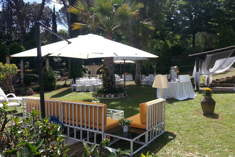 Vista parco arredato