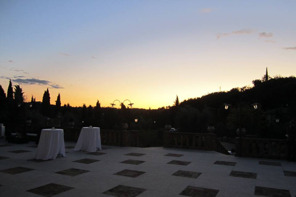 Tramonto in terrazza