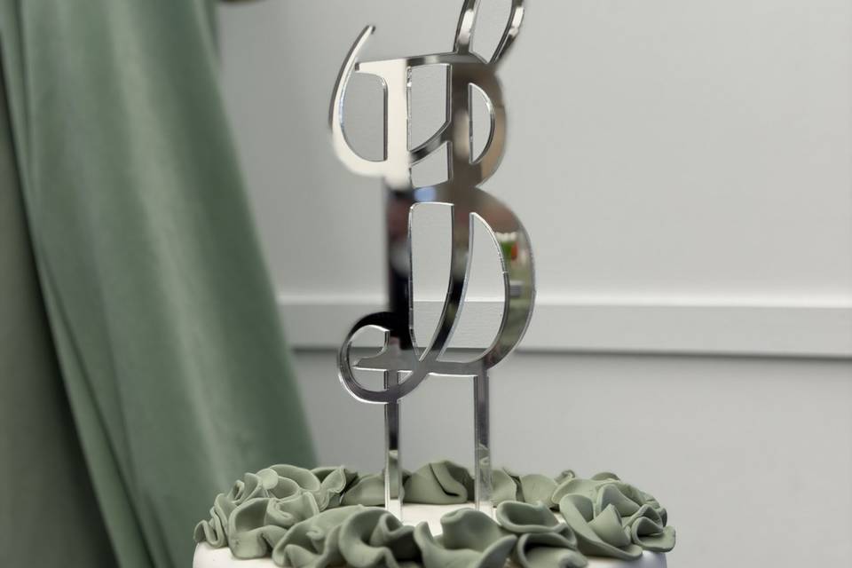 Topper per torta in plexi