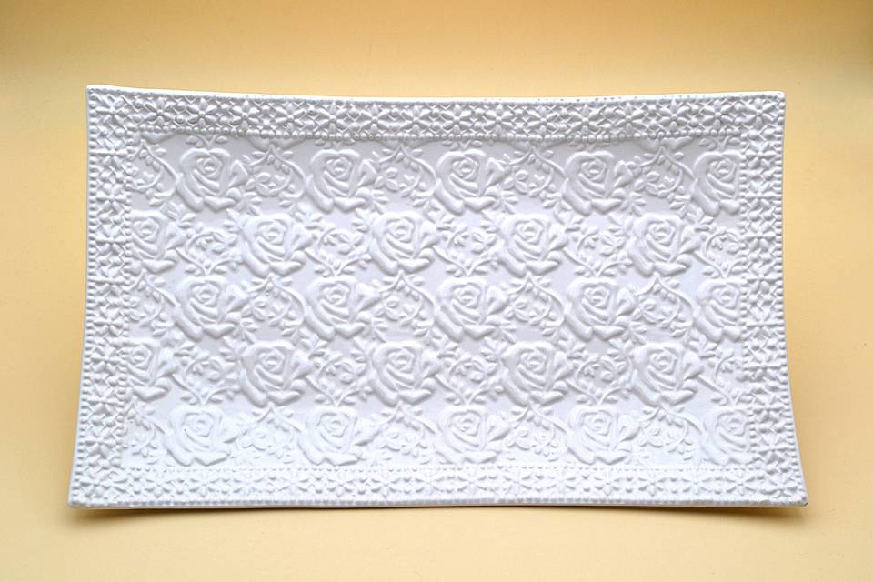 Vassoio decoro floreale