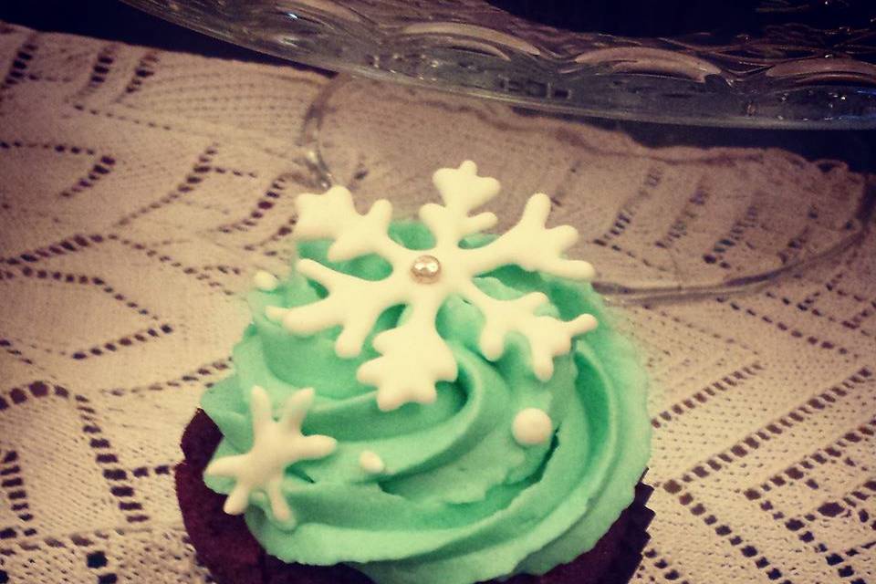 Christmas cupcake