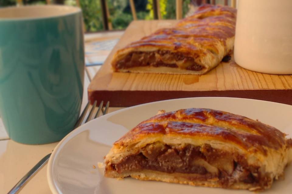 Strudel pere e cioccolato