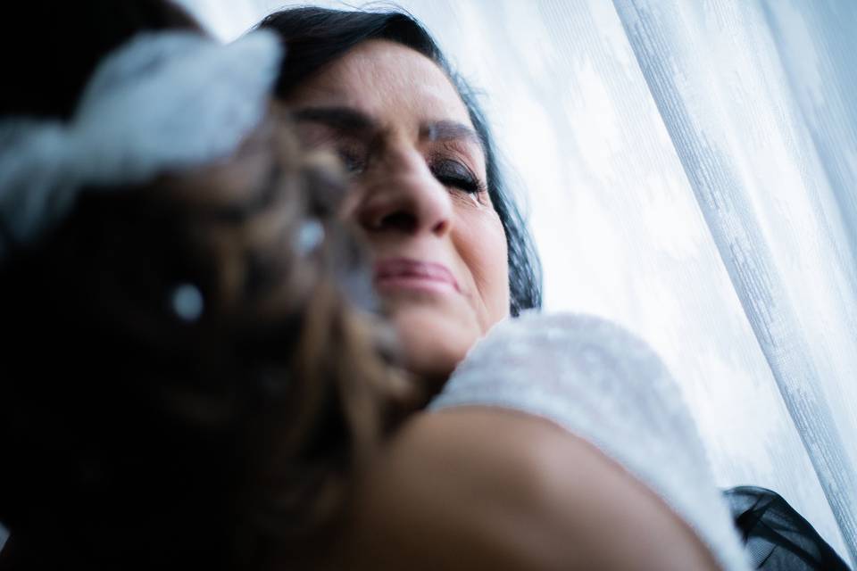 Con la mamma della sposa