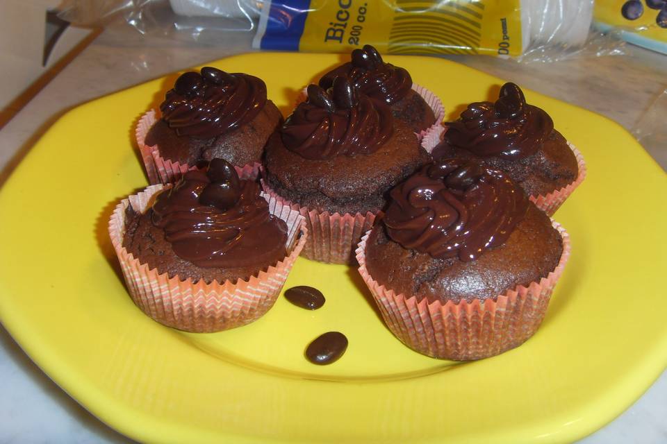 Cupcake con ganache