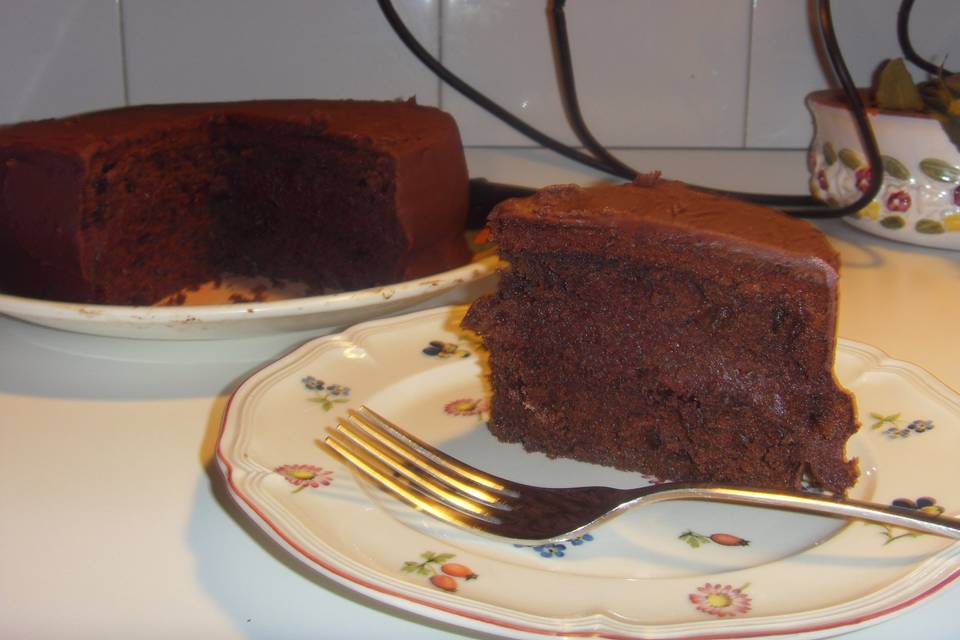 Torta al cioccolato fondente