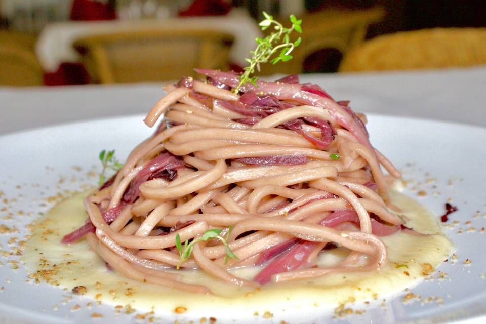 Tonnarelli radicchio brasato