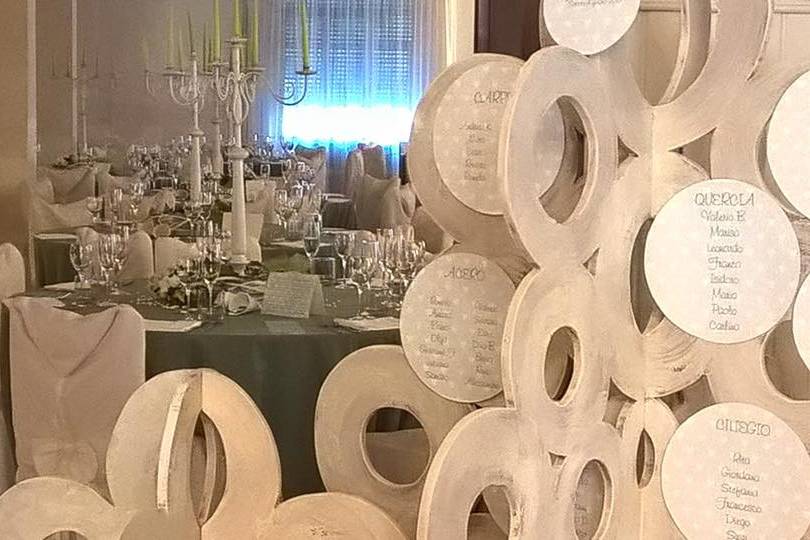 Tableau mariage e allestimento