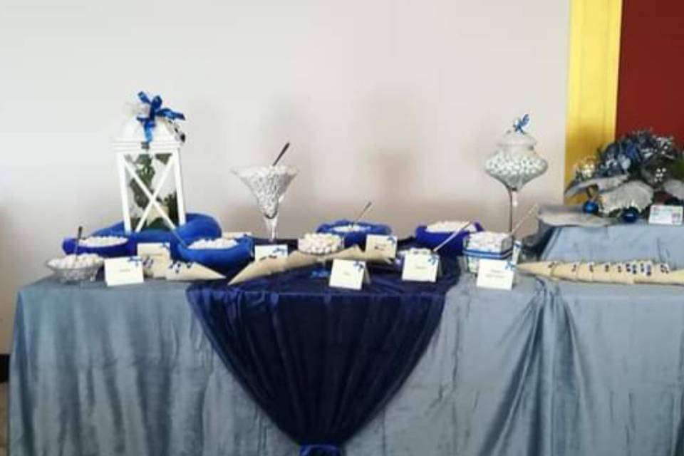 Confettata tema blu